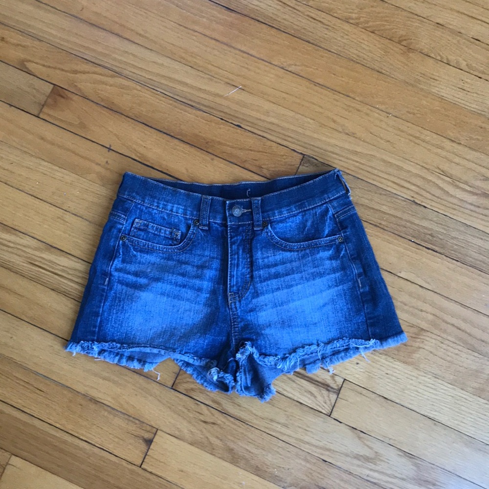 Marshall’s blue jean shorts
